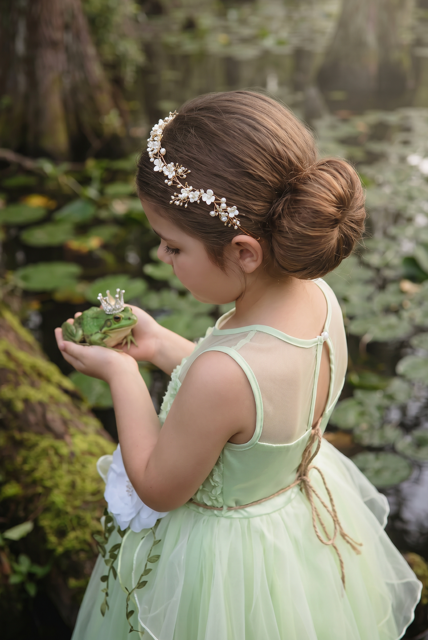 FROG PRINCESS GOWN & BELT SET