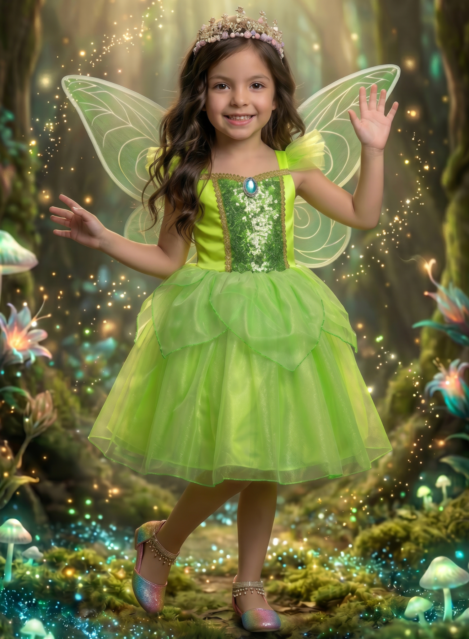 ENCHANTED FAIRY DRESS & WING SET