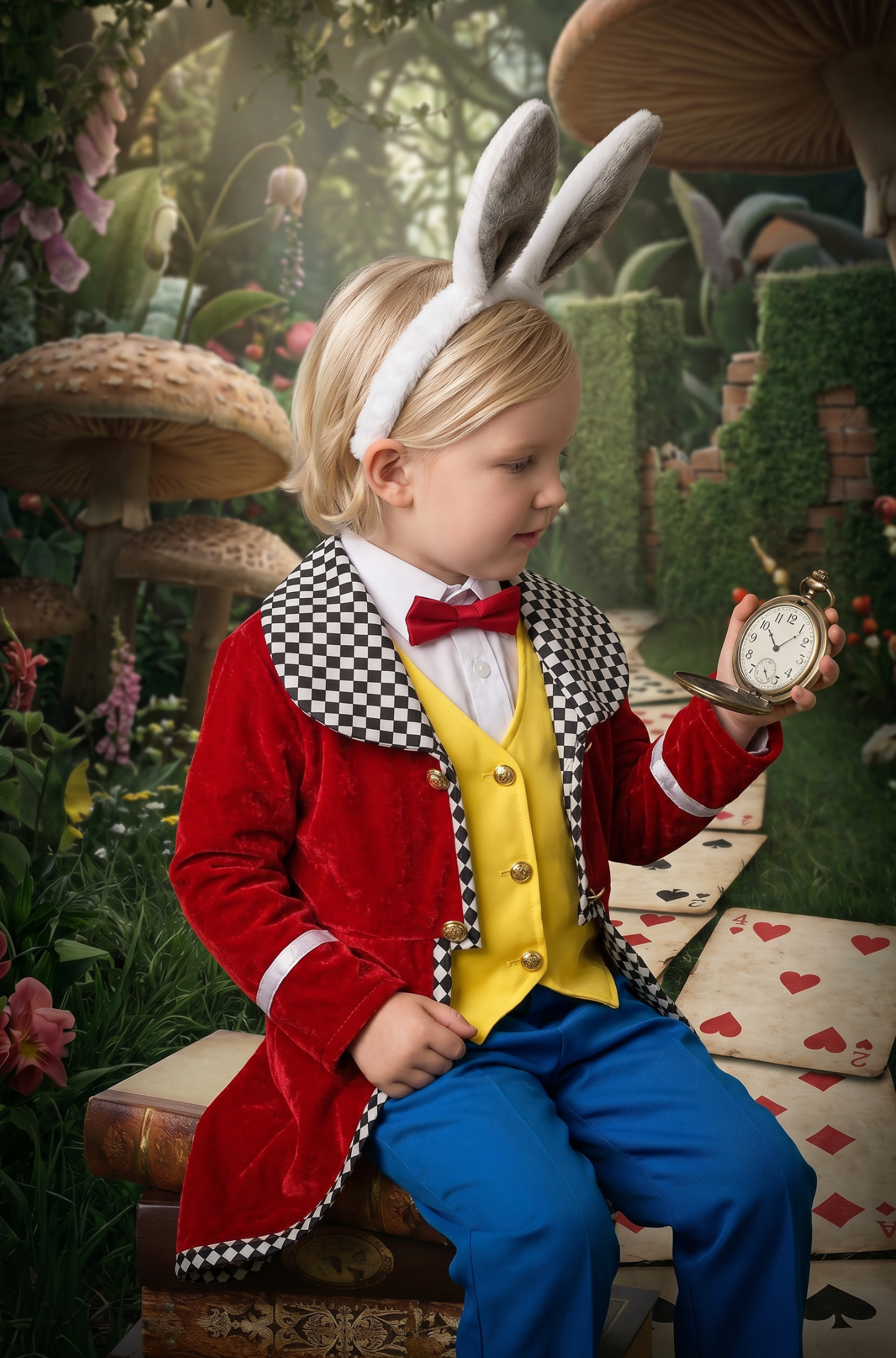 WHITE RABBIT 4PC. COSTUME