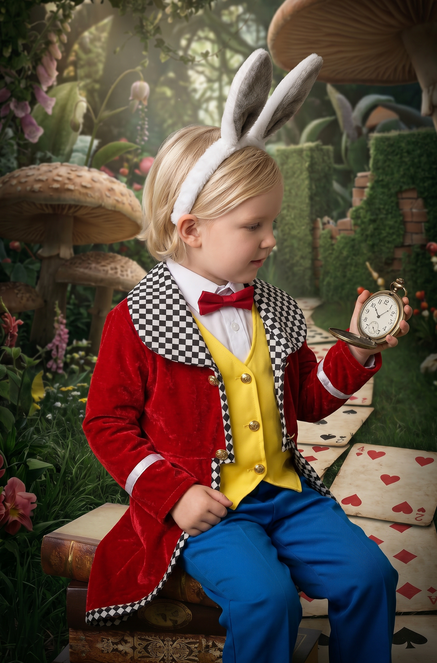 WHITE RABBIT 4PC. COSTUME
