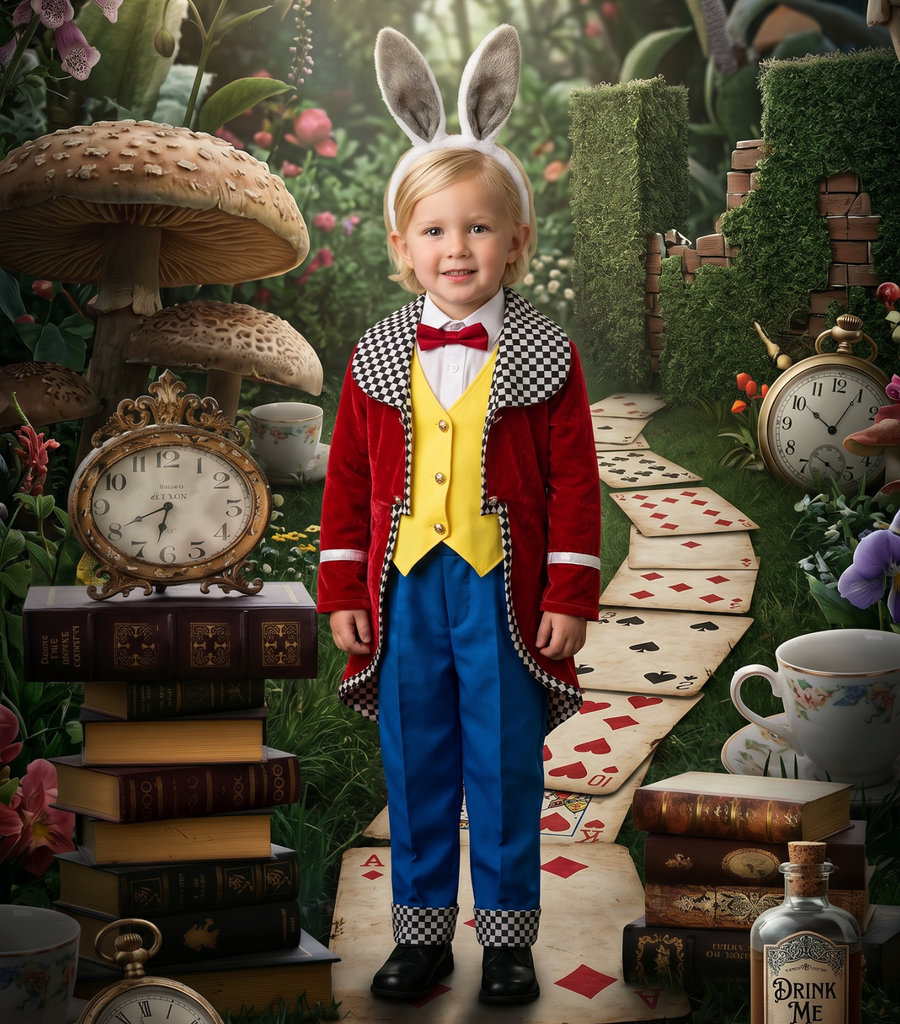 WHITE RABBIT 4PC. COSTUME
