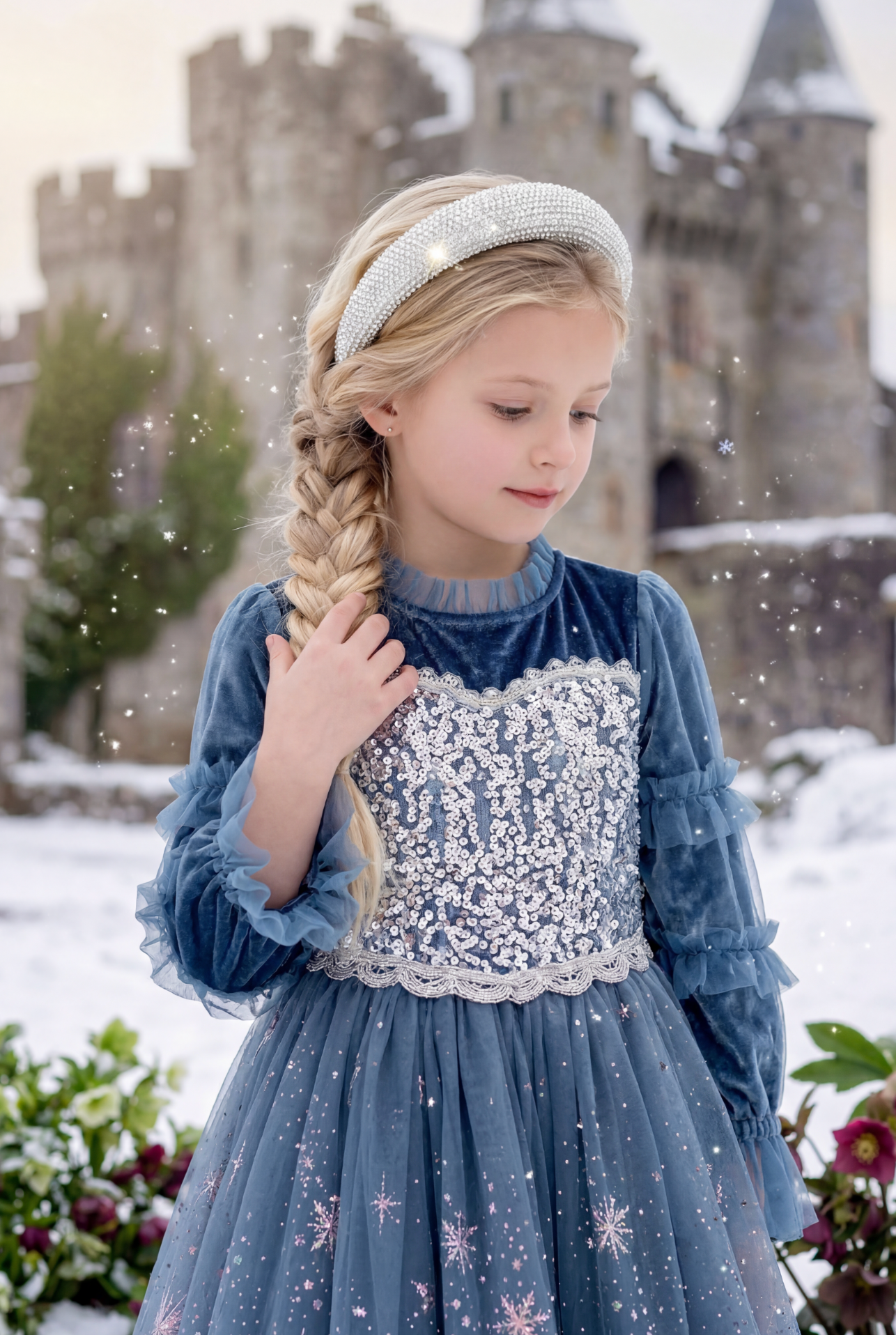 PRINCESS ANYA DRESS & HEADBAND SET