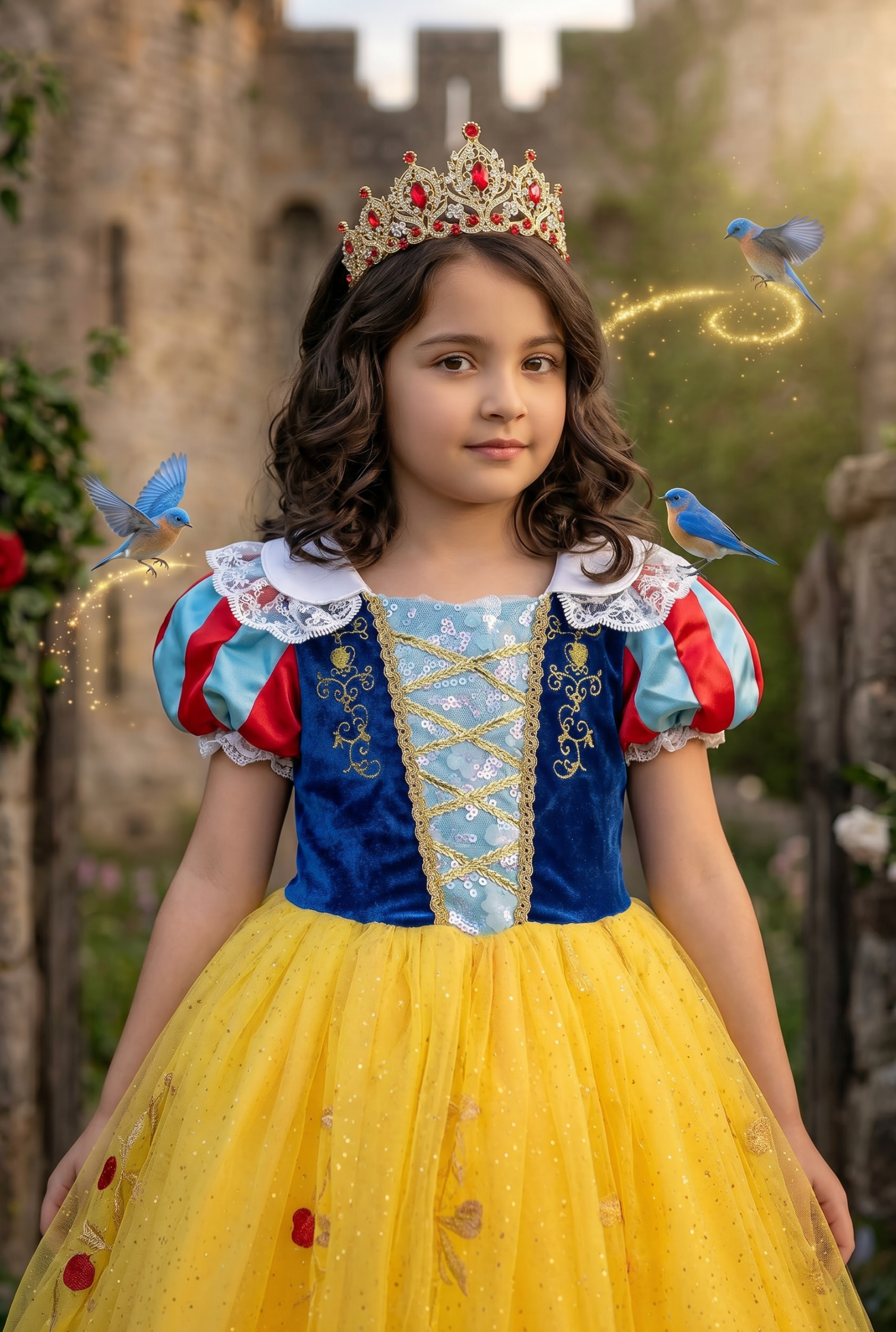 FAIREST OF ALL DRESS & CAPE SET