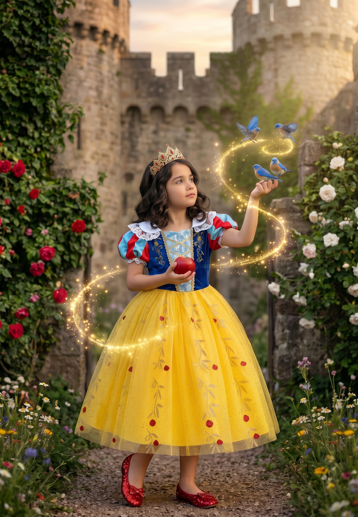 FAIREST OF ALL DRESS & CAPE SET