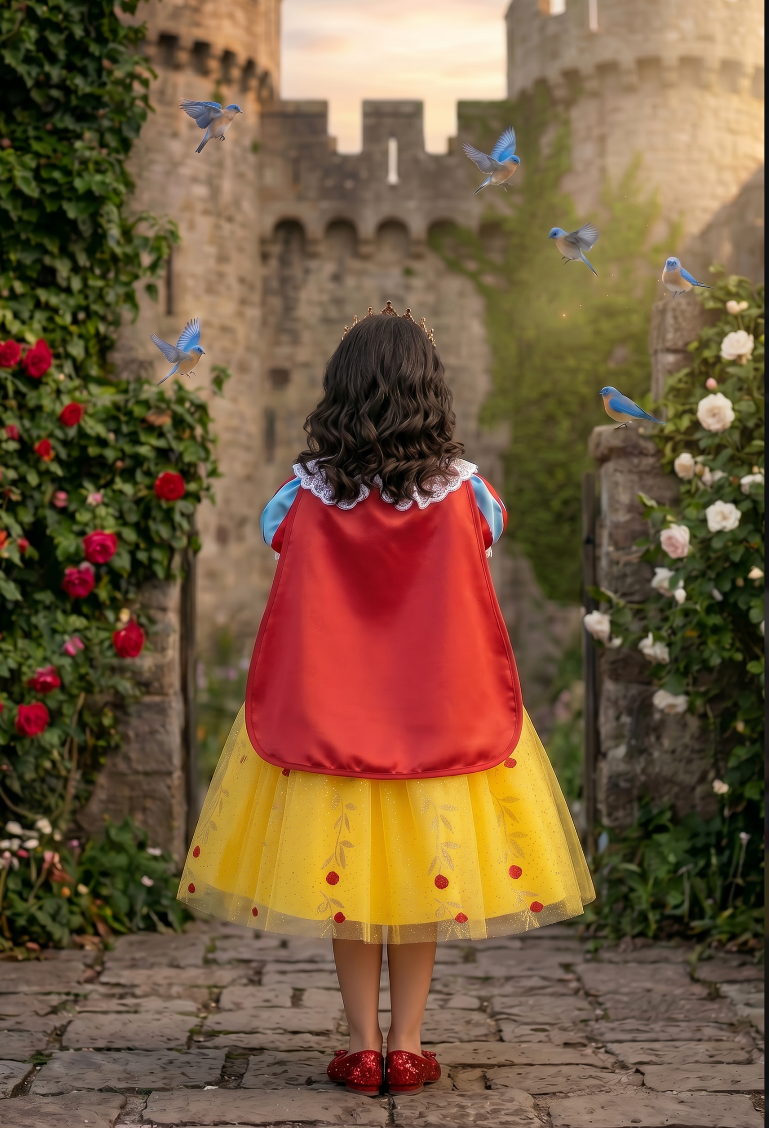 FAIREST OF ALL DRESS & CAPE SET
