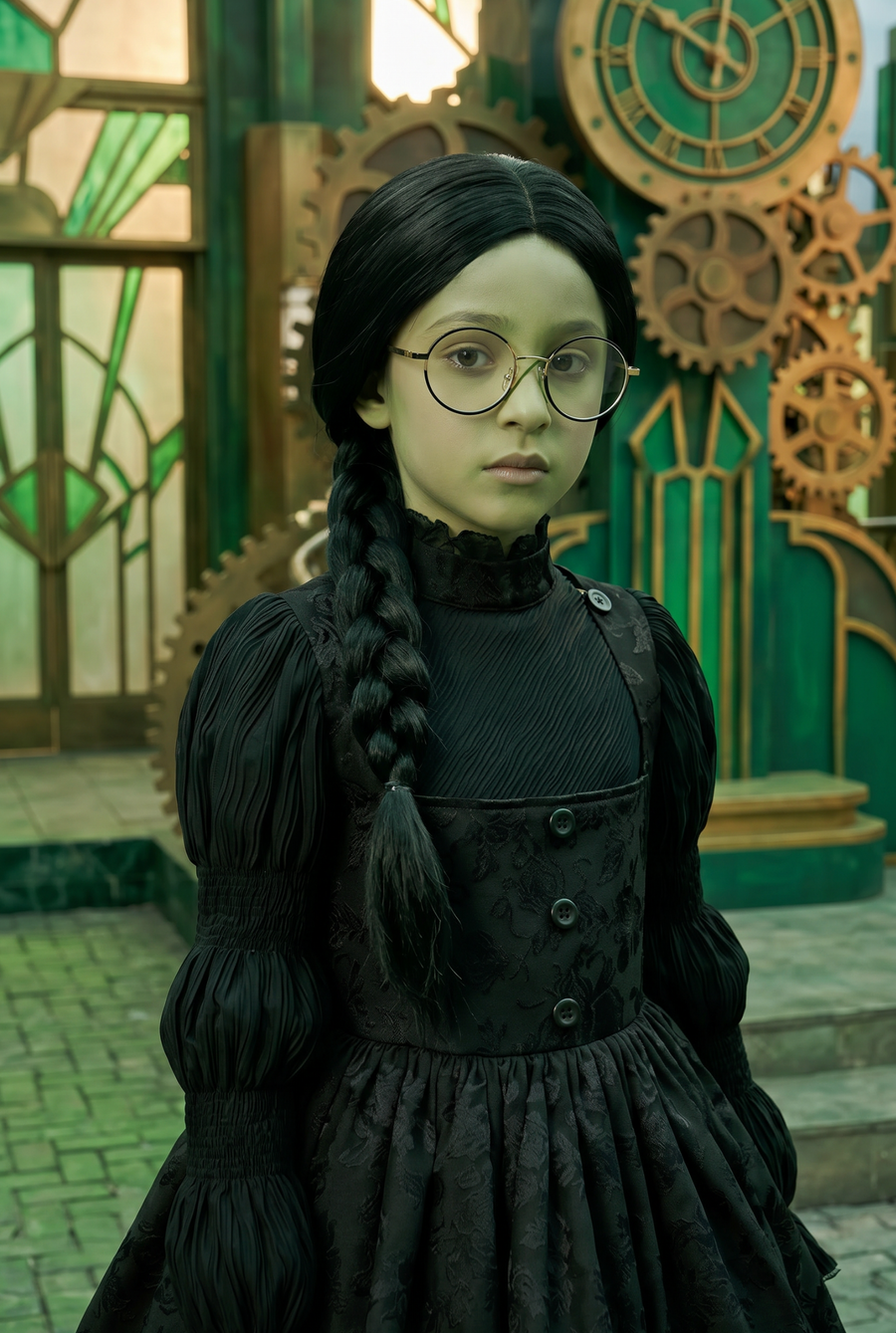 MIDNIGHT MUSE DRESS, WIG & GLASSES SET