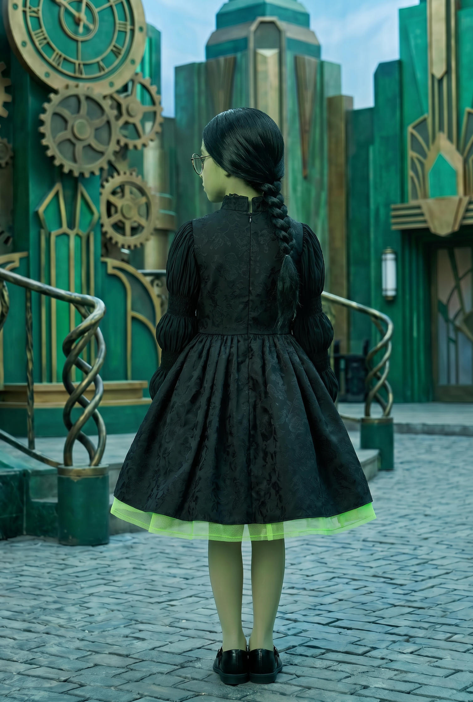 MIDNIGHT MUSE DRESS, WIG & GLASSES SET