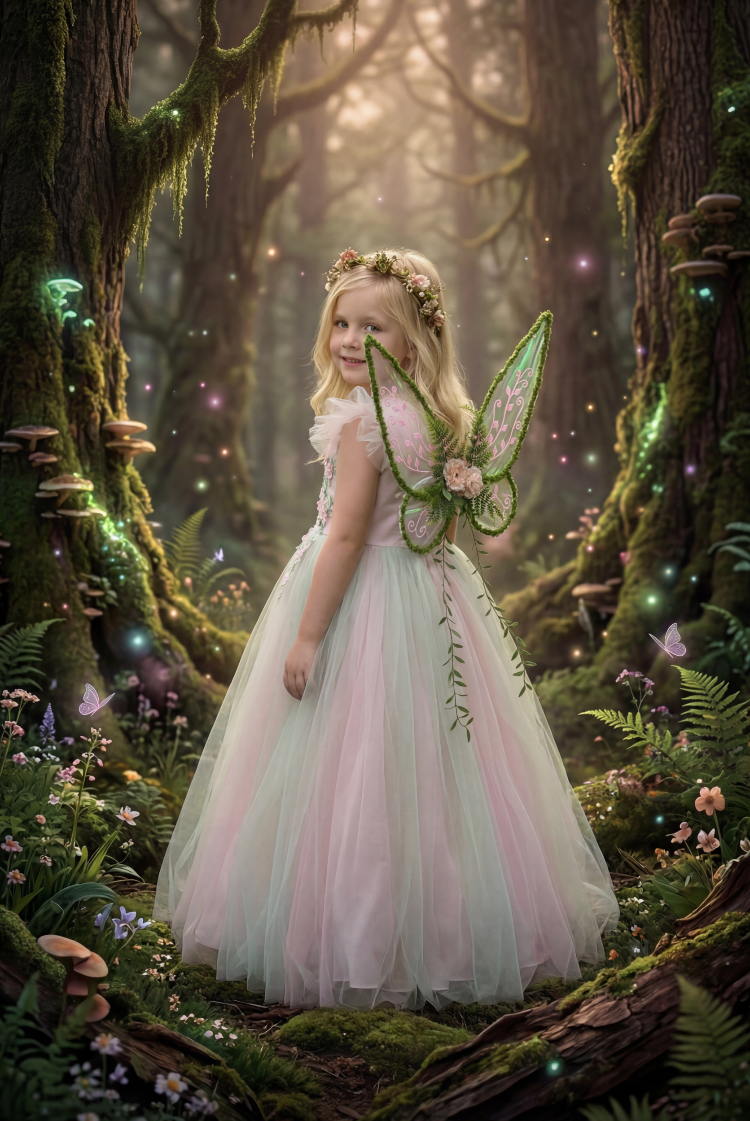FERNWOOD FAIRY GOWN & WING SET
