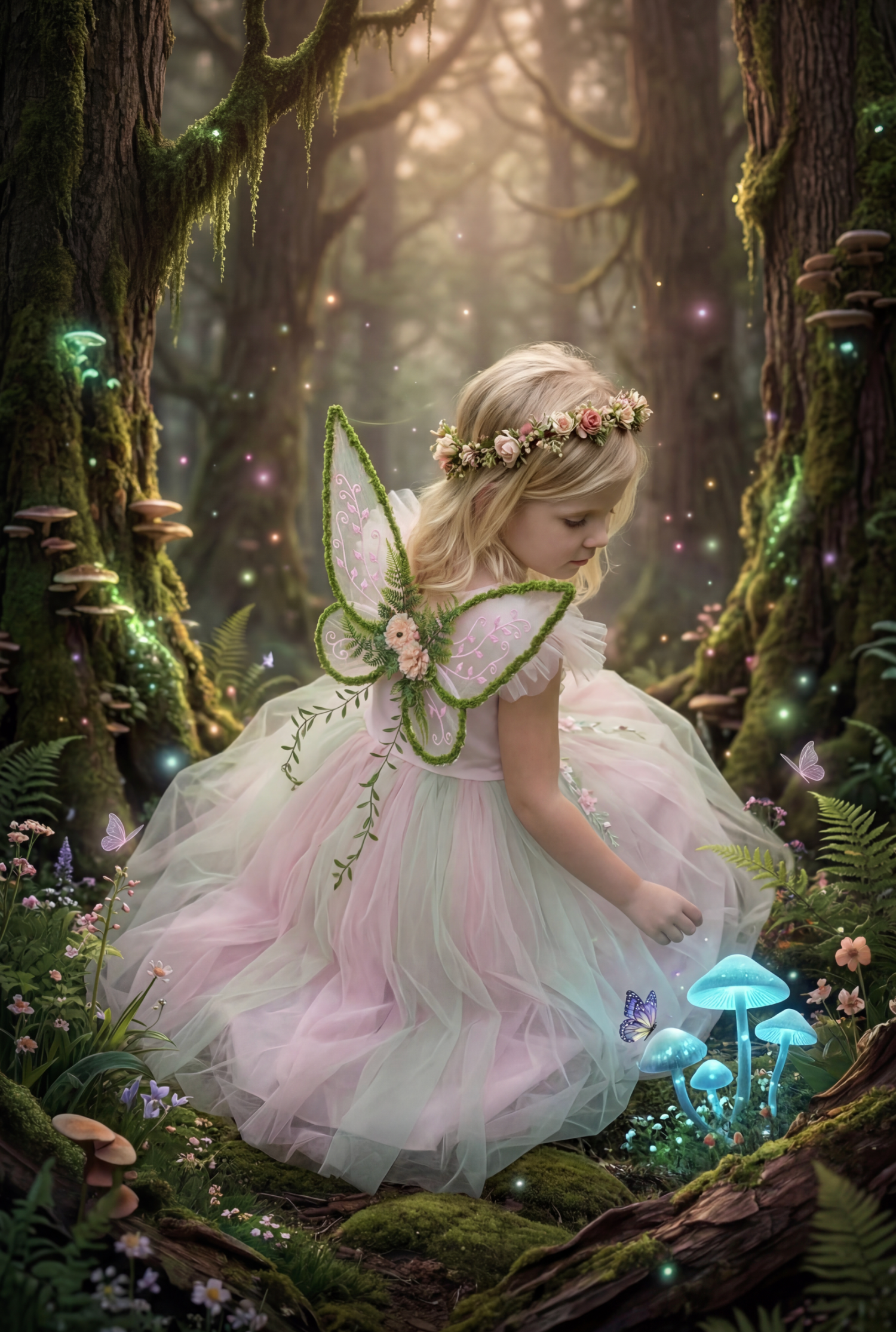 FERNWOOD FAIRY GOWN & WING SET