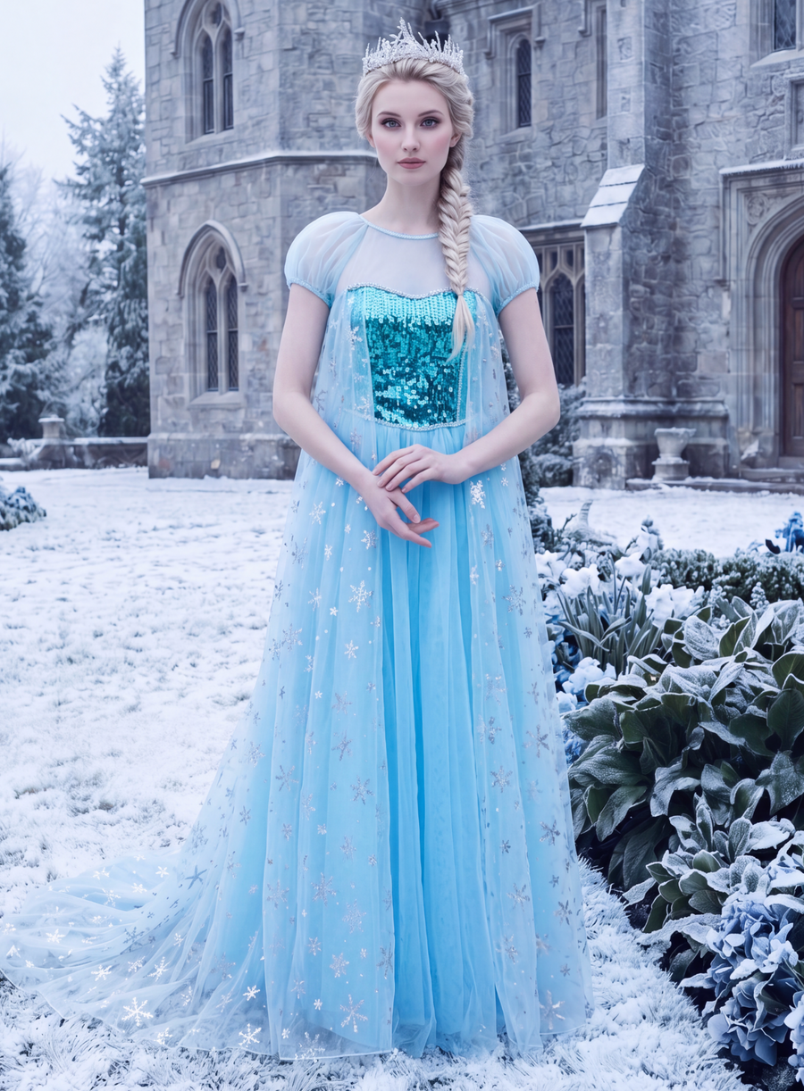 ICE QUEEN GOWN FOR WOMEN
