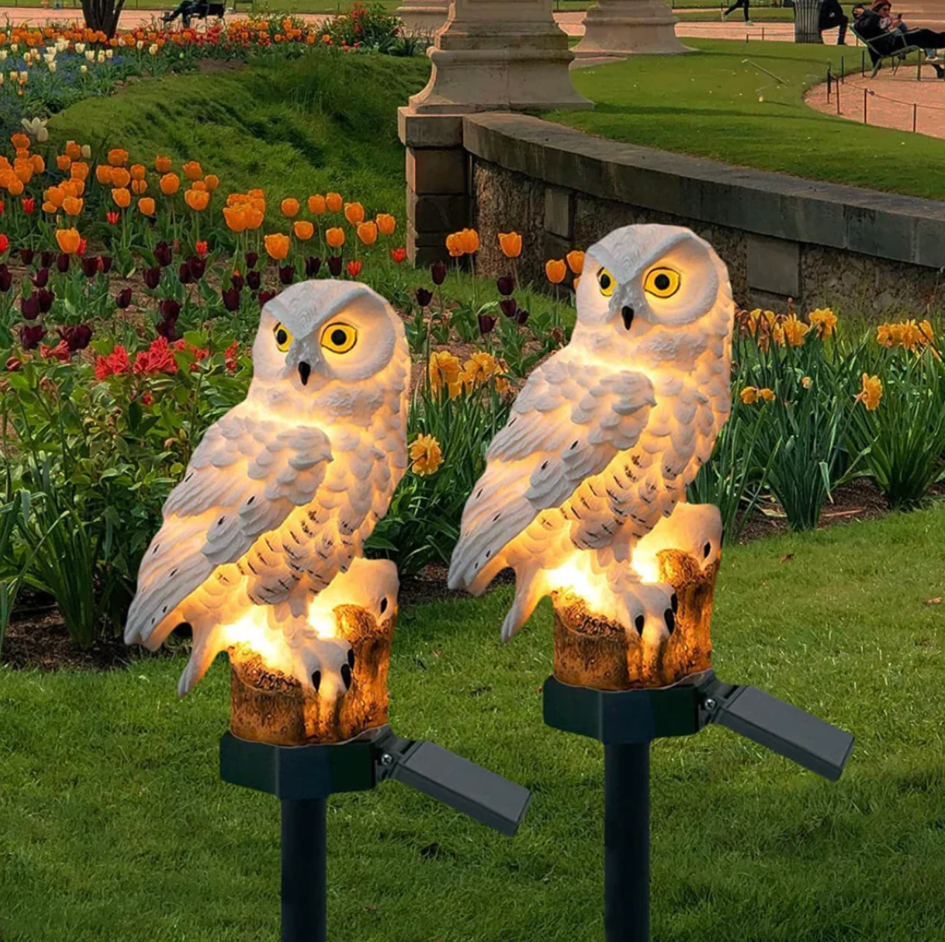 Solar Owl Garden Light LED Outdoor Decorative Stake Lamp