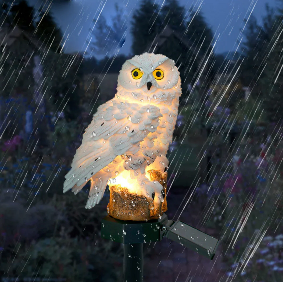 Solar Owl Garden Light LED Outdoor Decorative Stake Lamp