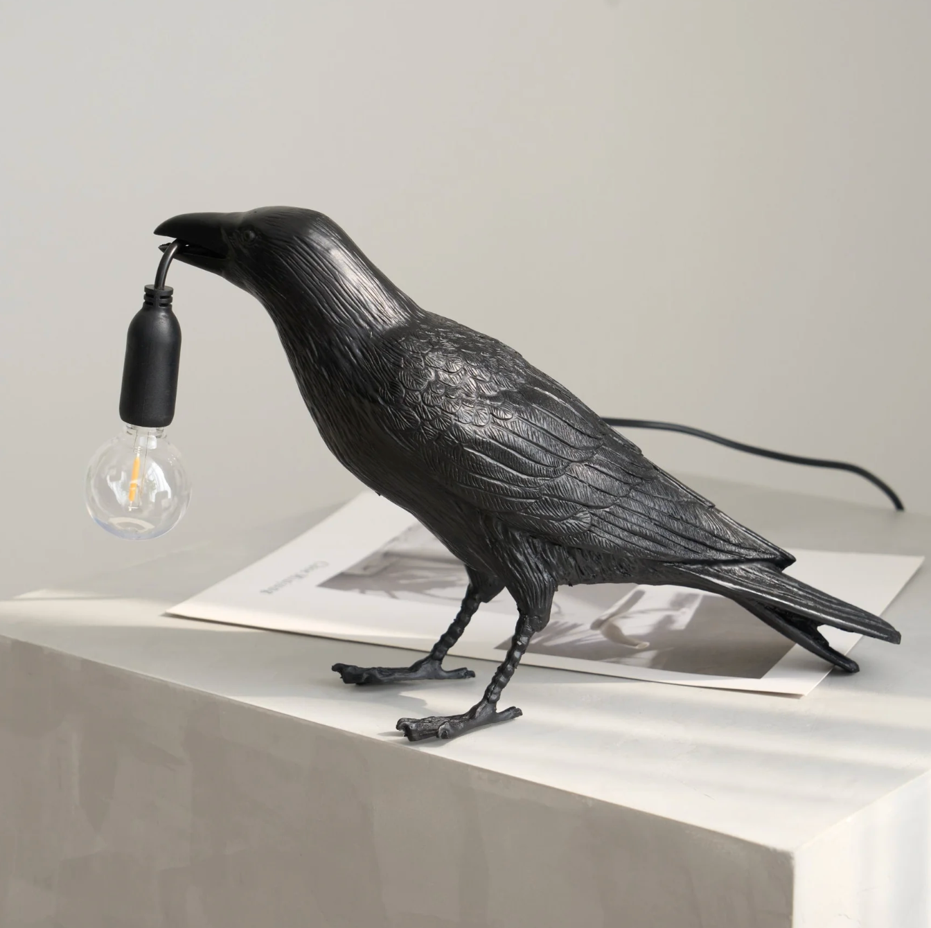 Raven Table Lamp Modern Bird Light Decorative Desk Lamp