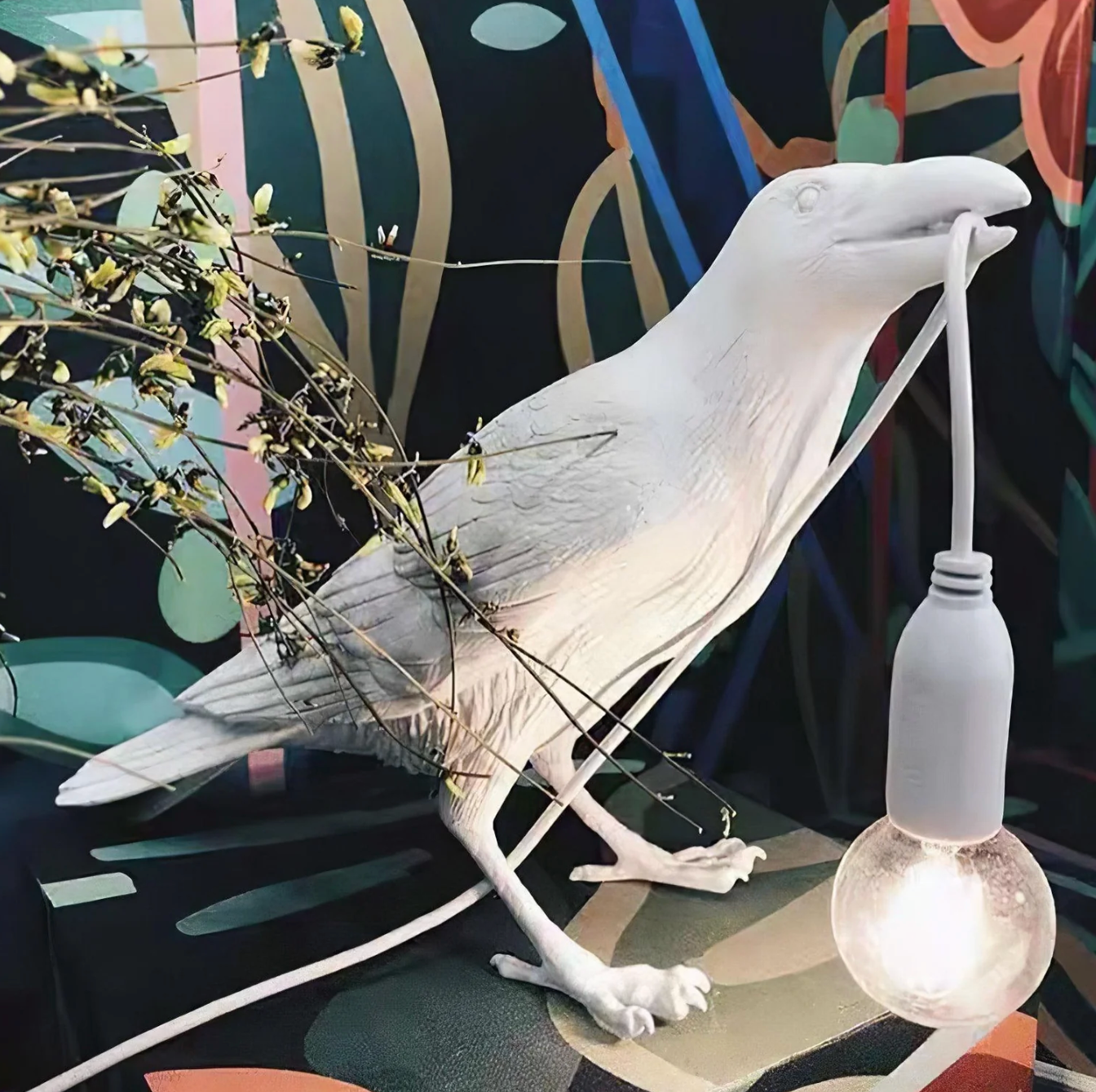 Raven Table Lamp Modern Bird Light Decorative Desk Lamp
