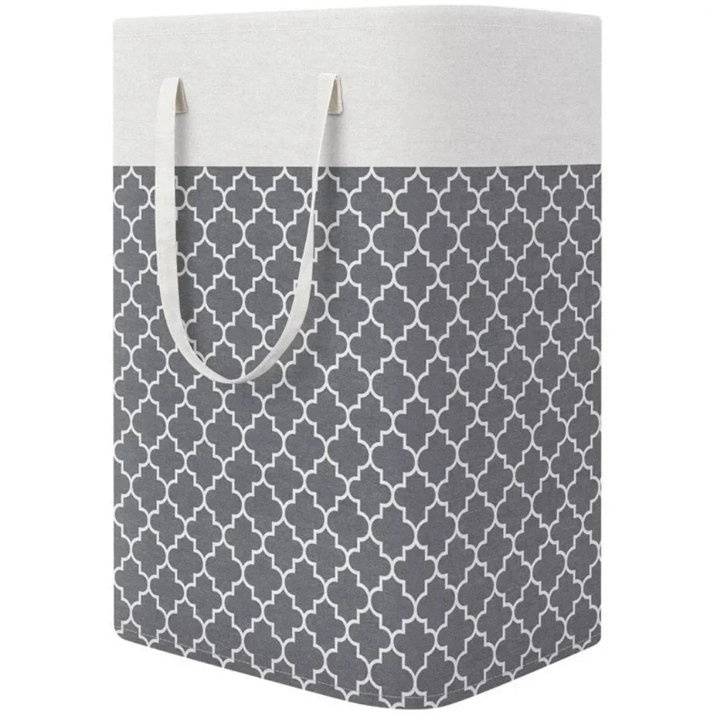 Lauva | 75L Waterproof Laundry Basket | Foldable Fabric Clothes Hamper with Handles