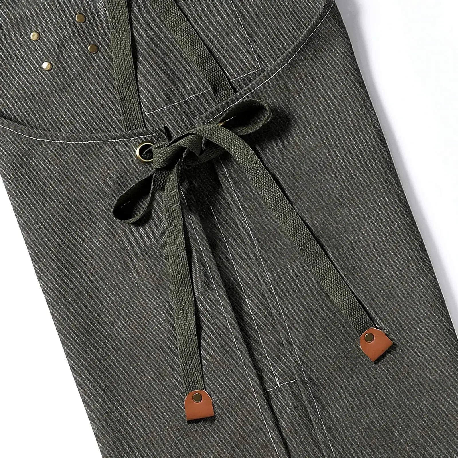 Canvas Apron Unisex Chef Work Apron Pockets Adjustable Durable