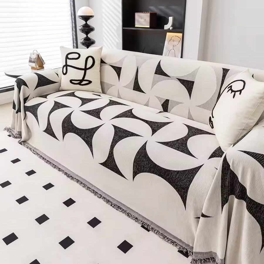 Windmill Pattern Couch Cover