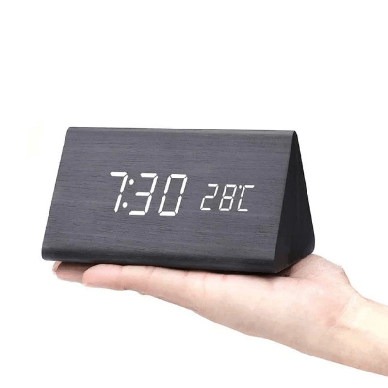 Timbrix - Voice-Activated Triangular LED Desk Clock