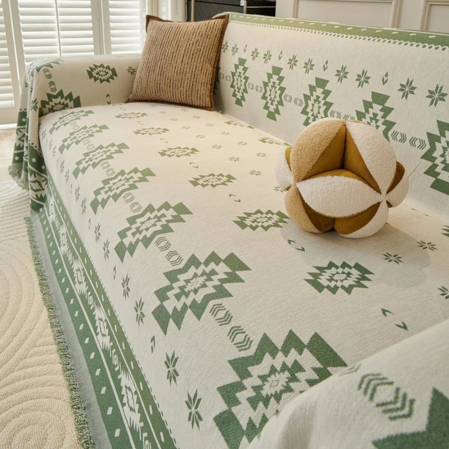 Tribal Harmony Reversible Couch Cover
