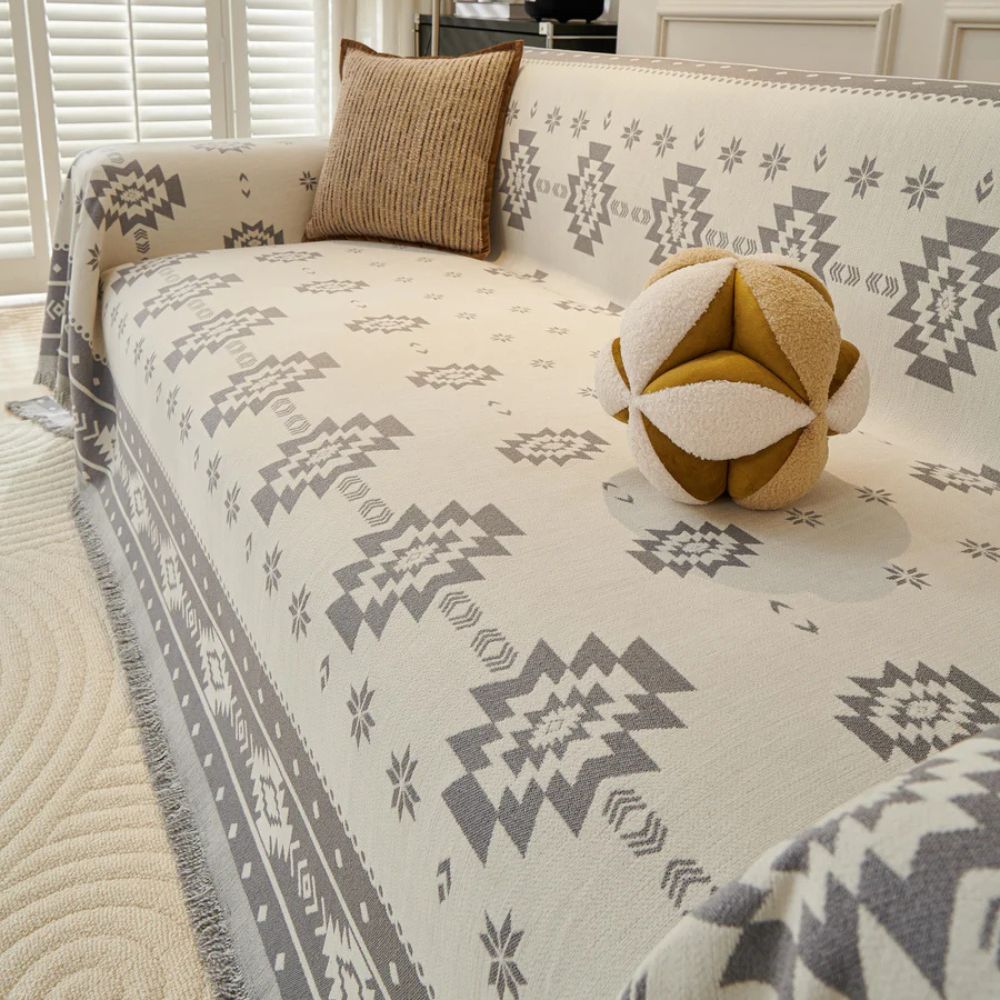 Tribal Harmony Reversible Couch Cover