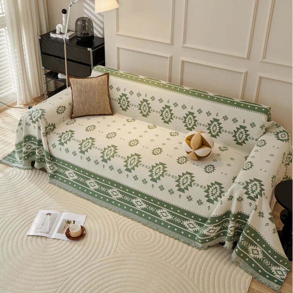 Tribal Harmony Reversible Couch Cover