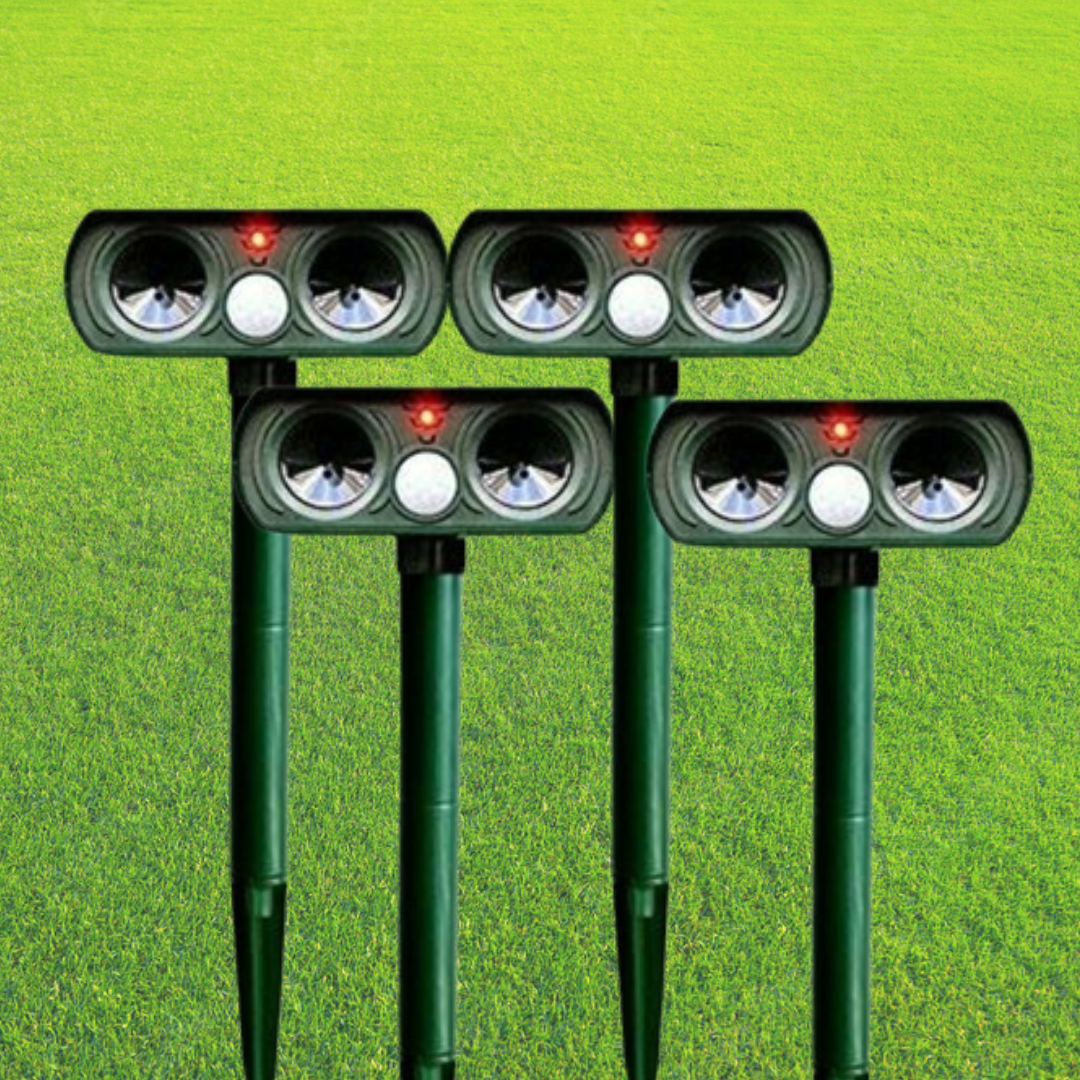 Solar Infrared Animal Repeller Outdoor Pest Deterrent Device