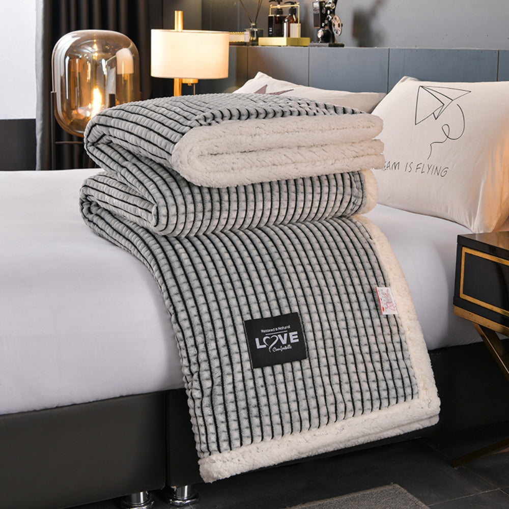 Warm Waffle Sherpa Blanket