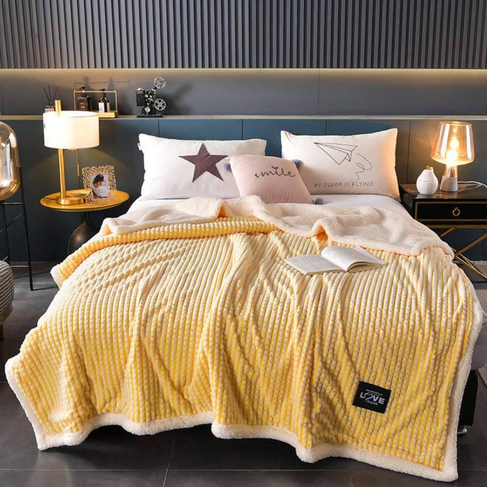 Warm Waffle Sherpa Blanket