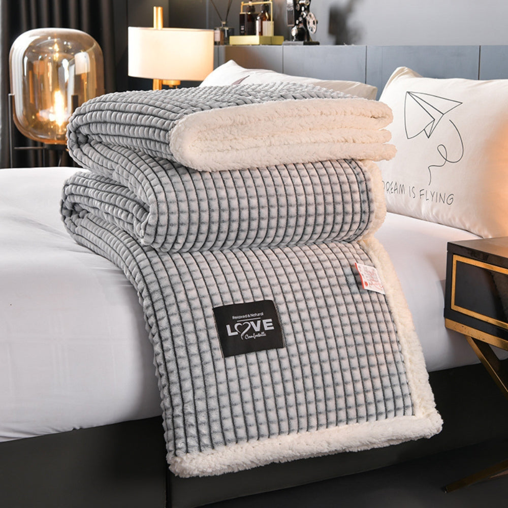 Warm Waffle Sherpa Blanket