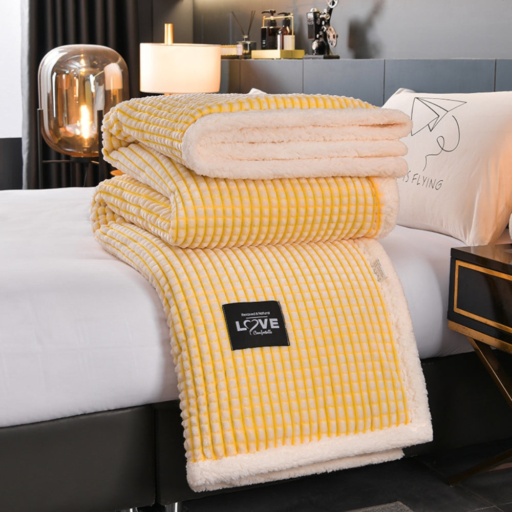 Warm Waffle Sherpa Blanket
