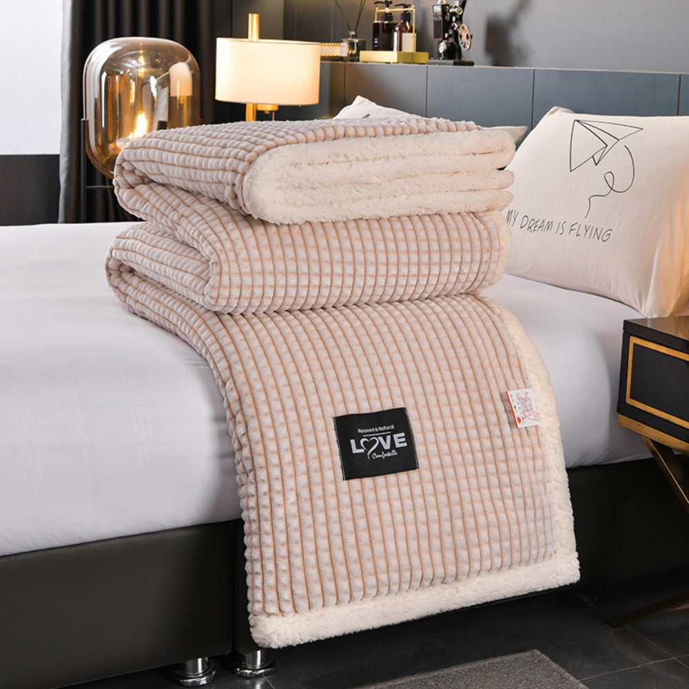 Warm Waffle Sherpa Blanket