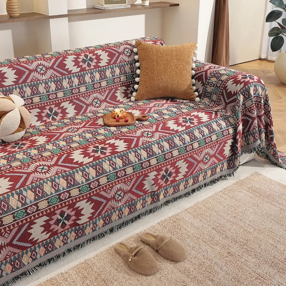 Zarela Boho Chenille Couch Cover