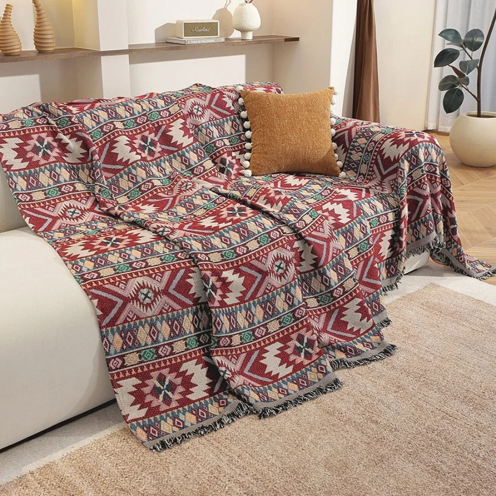 Zarela Boho Chenille Couch Cover