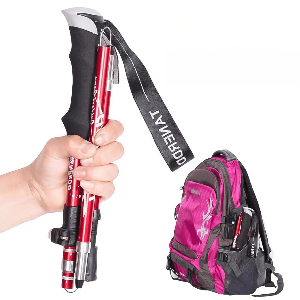 Foldable Adjustable Trekking Poles Lightweight Hiking Support