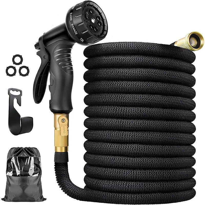 Expandable Garden Hose with Spray Nozzle Flexible Water Pipe