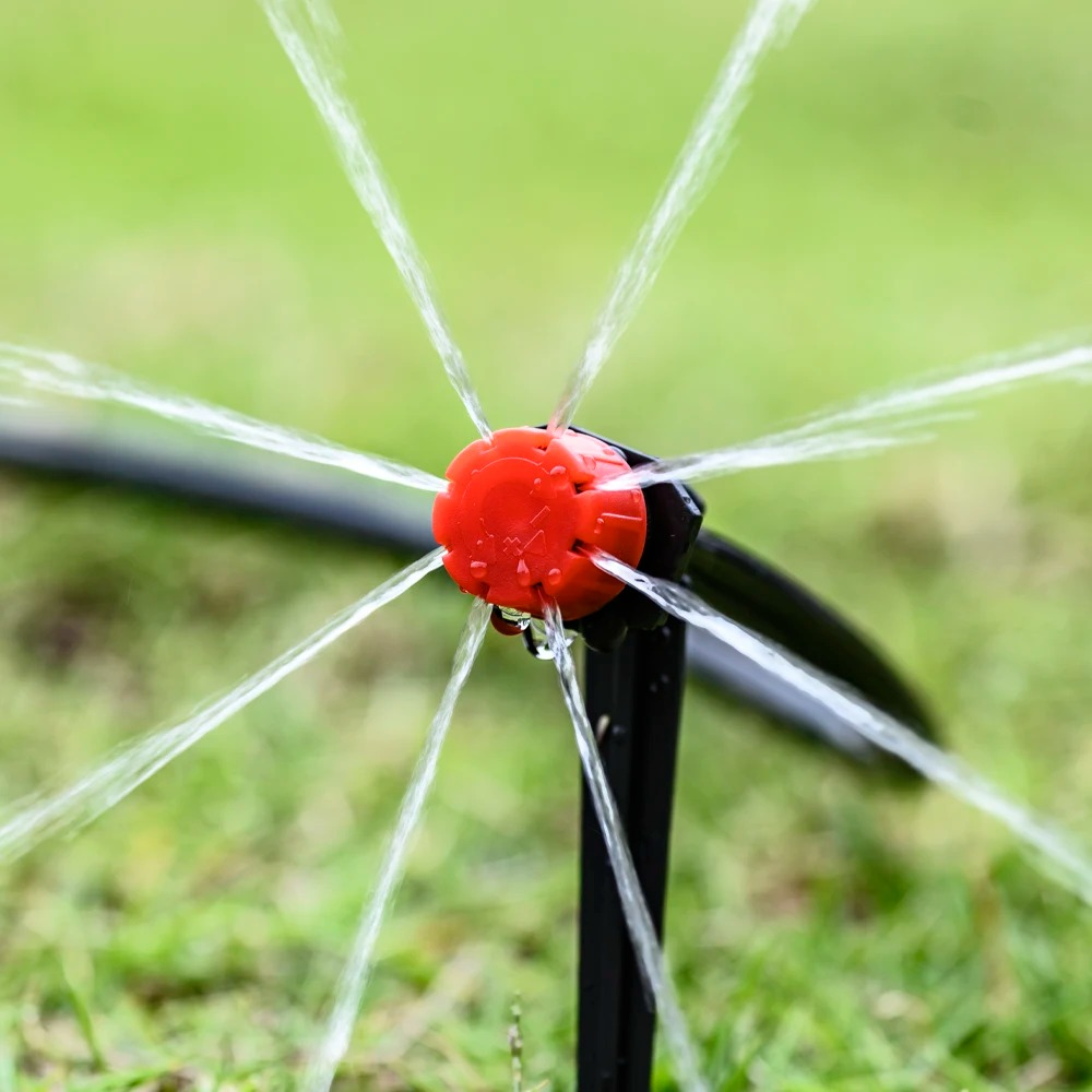 Drip Irrigation System with Automatic Timer for Garden Plants