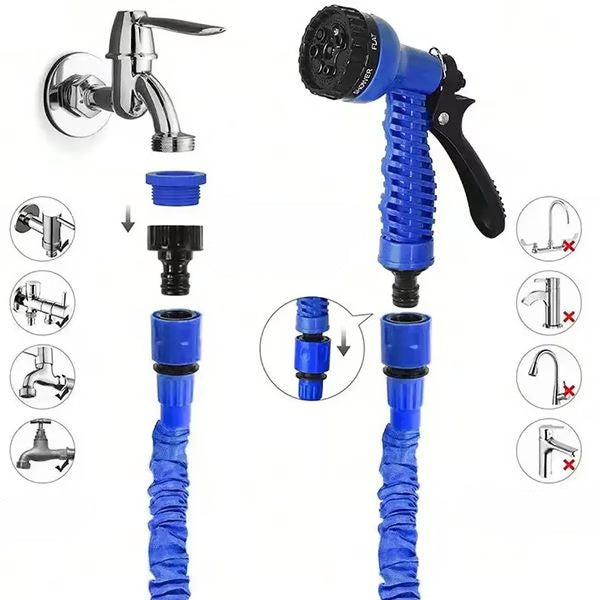 Flexible Expandable Garden Hose Pipe with Spray Nozzle