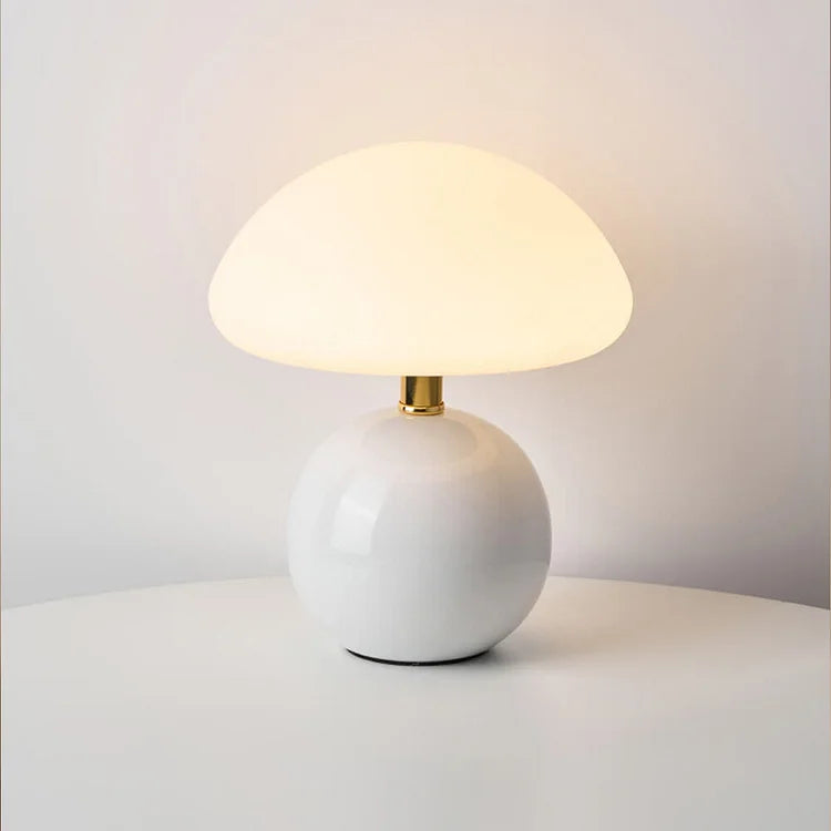 Retro Mushroom Bedside Lamp with Warm Decorative Glow