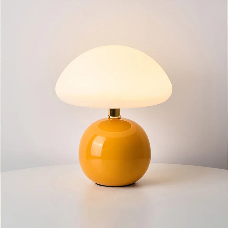 Retro Mushroom Bedside Lamp with Warm Decorative Glow
