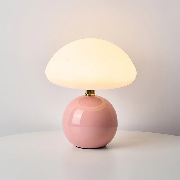 Retro Mushroom Bedside Lamp with Warm Decorative Glow