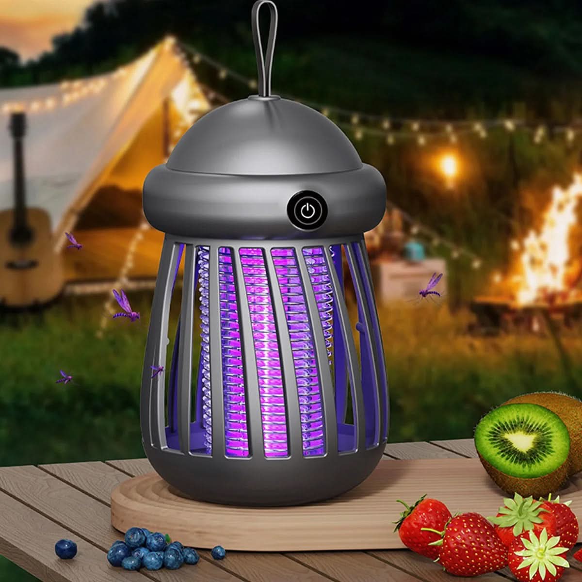 UV Mosquito Killer Lamp – 3000V Electric Bug Zapper – Rechargeable