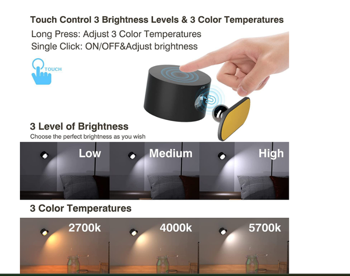 Flexilight | Cordless Magnetic Wall Light