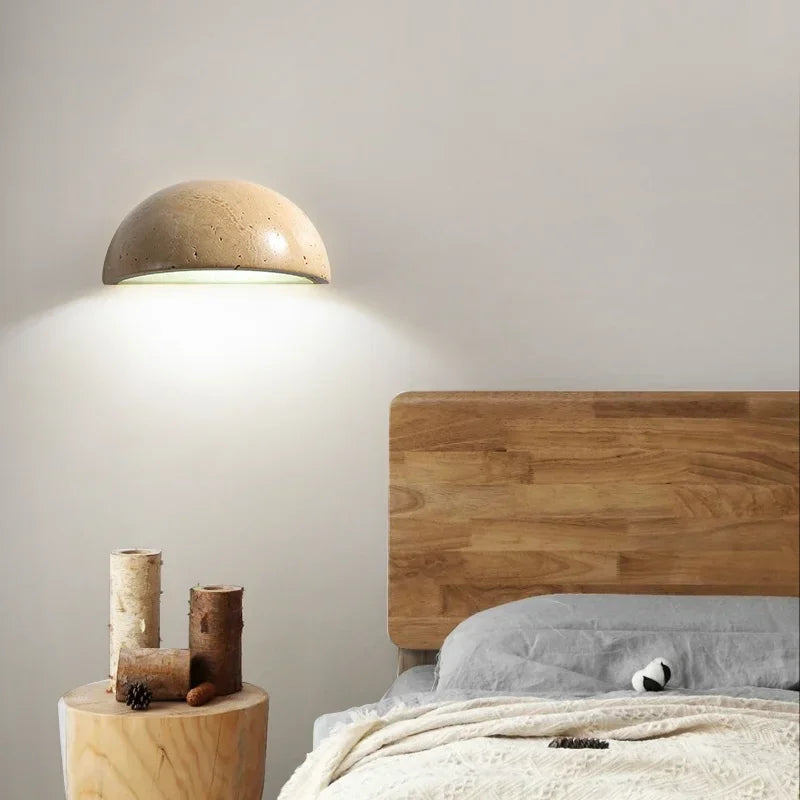 GlowStone | LED Wall Light – Elegant Rustic Charm for Home Interiors