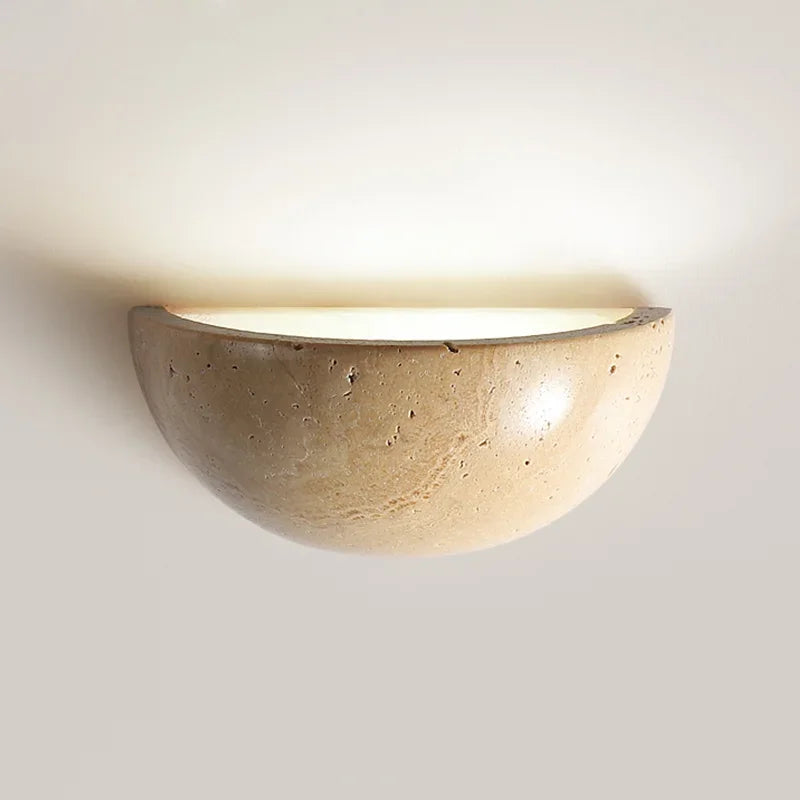 GlowStone | LED Wall Light – Elegant Rustic Charm for Home Interiors