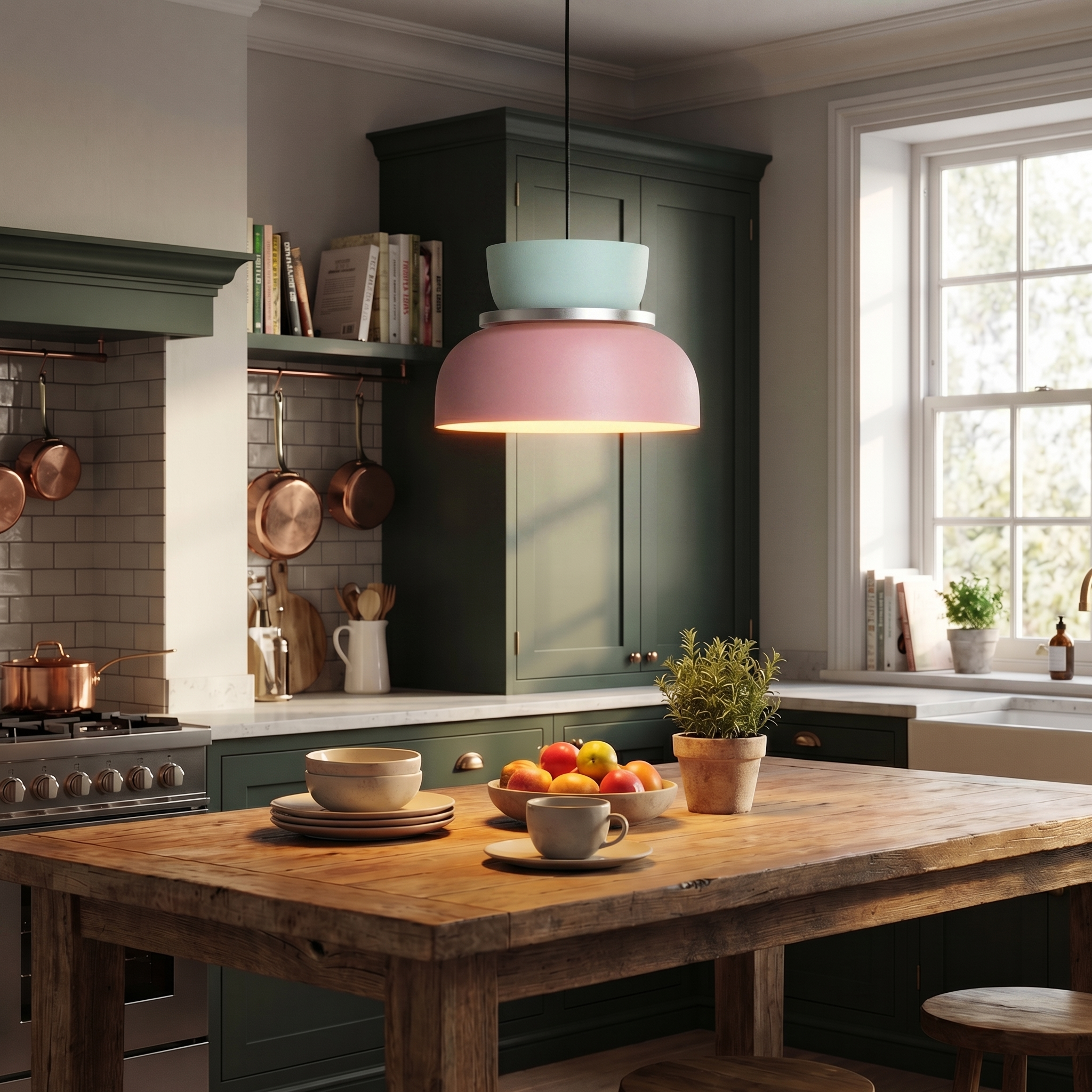 Nordic Macaron Pendant Light – Modern Acrylic Chandelier