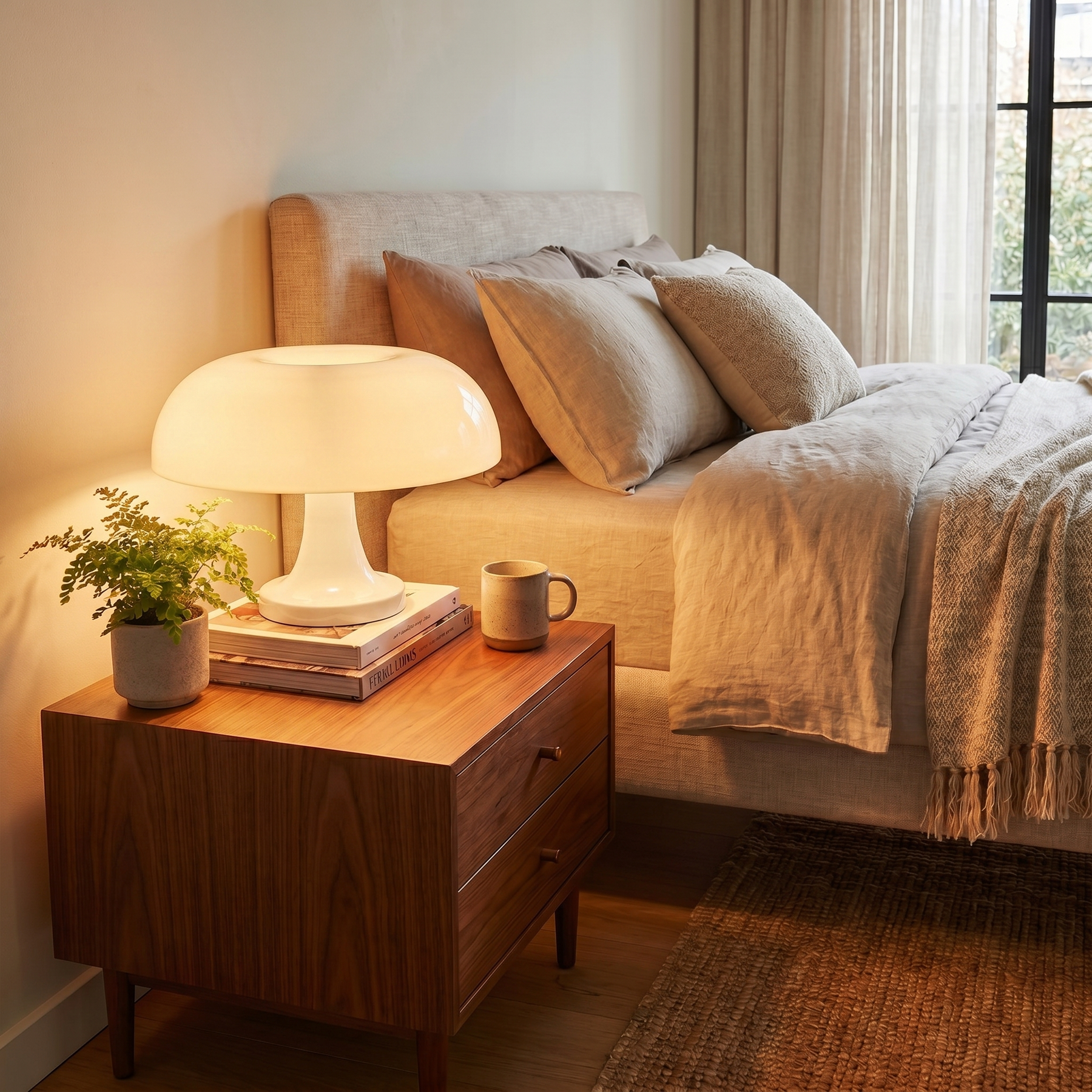 Scandinavian Mushroom Table Lamp
