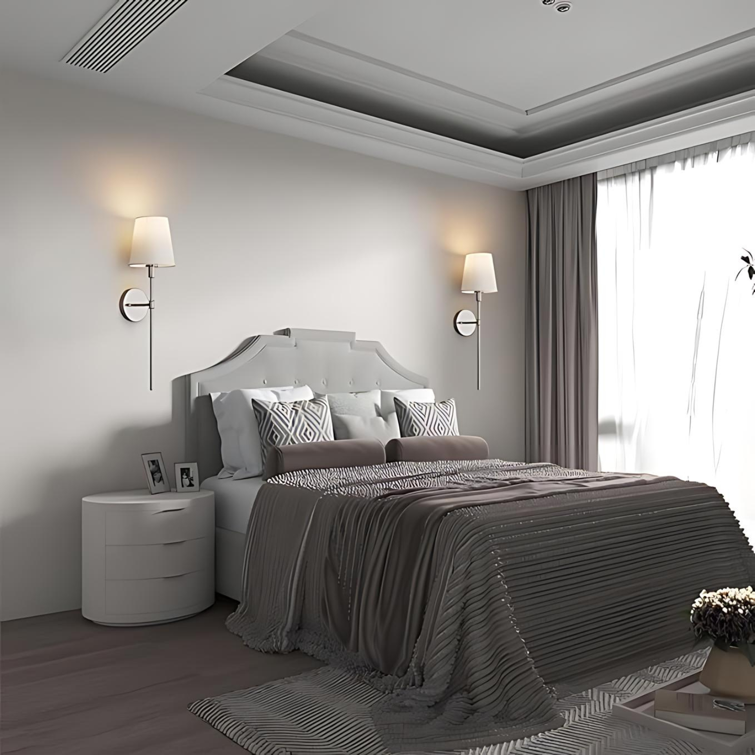 LumiCrown | Wall Light – Wireless Rechargeable with Remote Control