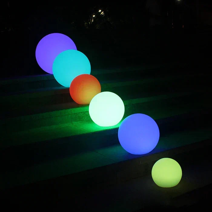 LuminAura | Spherical LED Garden Light – 16-Colour Ambient Glow