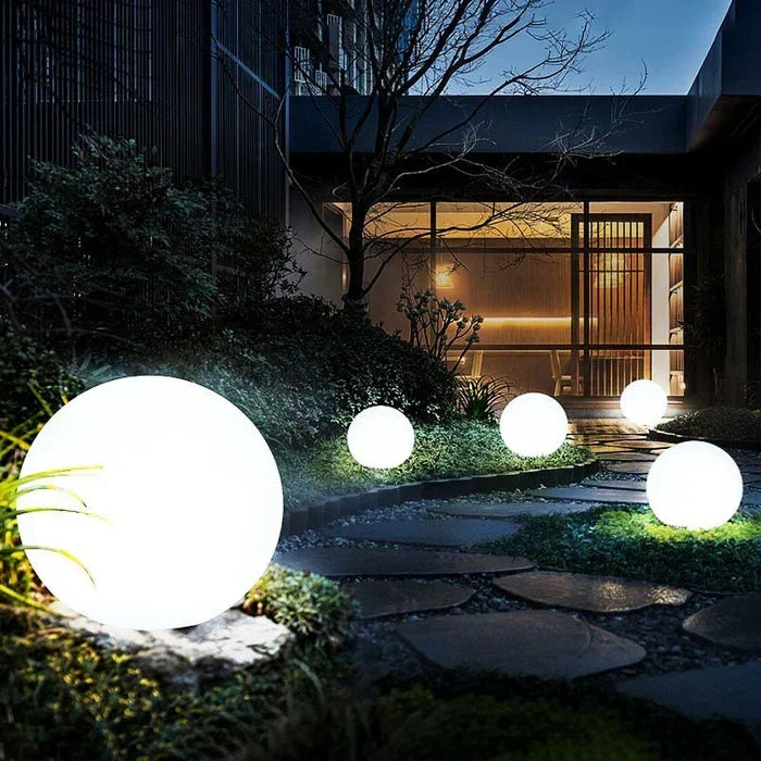 LuminAura | Spherical LED Garden Light – 16-Colour Ambient Glow