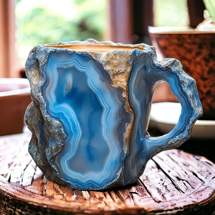 LumiStone | Crystal Mug – Artistic Handcrafted Design for Refined Taste